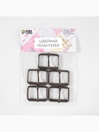 Пряжка проволочная, 4.6×3.4 см, 38 мм, 5 шт., цвет чёрный никель - Фото 5