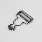 Застёжка для комбинезона, 32 мм, 10 шт., цвет чёрный никель - Фото 2