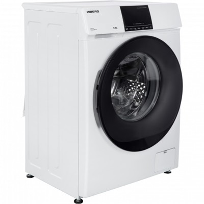 Стиральная машина HIBERG i-DDQ6 - 612 W, класс А+++, 1200 об/мин, до 6 кг, бело-чёрная