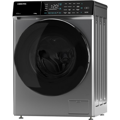 Стиральная машина HIBERG i-DDQ9 - 612 Sd, класс А+++, 1200 об/мин, до 6 кг, серая