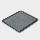 Лоток для обуви малый Darel plastic, 43.5×39 см, пластик, серый - Фото 2