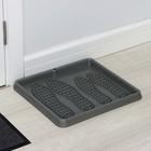 Лоток для обуви малый Darel plastic, 43.5×39 см, пластик, серый - Фото 5