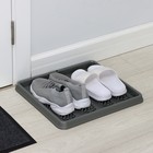 Лоток для обуви малый Darel plastic, 43.5×39 см, пластик, серый - Фото 6