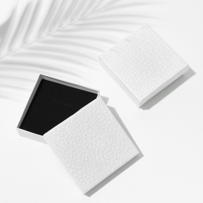 Коробочка подарочная под набор «Животный принт» симпл, 9×9×2, цвет белый