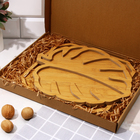 Подарочный набор менажниц деревянных «Посуда Уют »: монстера 30×30 см, менажница 30×30 см - Фото 11