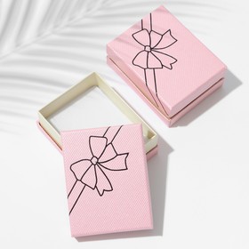 Коробочка подарочная под набор «Бантик», 7×9, цвет розовый