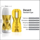 Мастурбатор GALAKU CUP  Desert, с вибрацией, 20 режимов, ЗУ USB, желтый - Фото 1