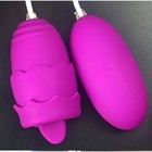 Виброяйца с насадкой для сосков и клитора, 12 режимов, USB, силикон, фиолетовый - Фото 7
