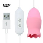 Виброяйца с насадкой для сосков и клитора, 12 режимов, USB, силикон, розовый - Фото 3
