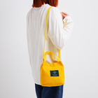 Сумка молодёжная на кнопке, цвет жёлтый - фото 24270816