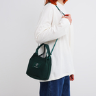 Сумка молодёжная на кнопке, цвет зелёный - фото 25470346