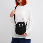 Сумка молодёжная на молнии, цвет чёрный - фото 24599006