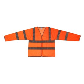 Куртка сигнальная светоотражающая, оранжевый, 3 класс, размер 2XL