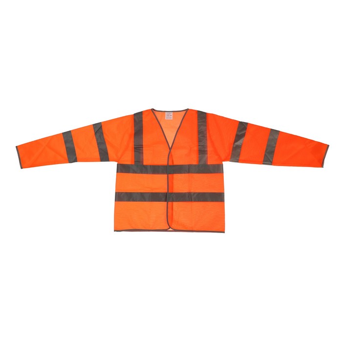 Куртка сигнальная светоотражающая, оранжевый, 3 класс, размер 2XL - Фото 1