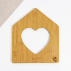 Менажница деревянная сборная Дорого внимание «Дом», 24 х 20,6 см - Фото 4