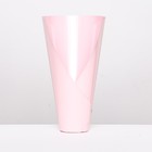 Конус флористический без дна, складной, розовый, 32х30см (комплект 5 шт) - фото 23461148