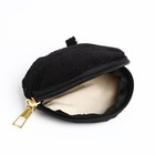 Сумка женская багет на молнии, чёрная 9951486