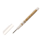 Маркер перманентный, белый, узел 0.7 мм, с удлинённым наконечником - Фото 3