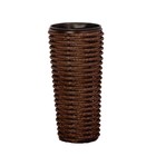 Вазон плетёный, 2 предмета: внутренняя и наружная ёмкости, 20 и 40 л, коричневый, DeckWOOD - Фото 1