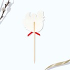 Топпер для украшения кулича «Хохлома» на пасху, 5×5.5 см - Фото 4