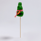 Пасхальный декор на палочке «Зайчик зелёного цвета» 5 × 6 × 24 см - фото 8715198