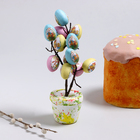 Пасхальный декор «Яйца в горшке» 8 × 10 × 25 см - Фото 1