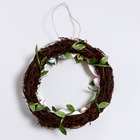 Пасхальный декор «Венок с ромашками» 20×20×4 см - Фото 4