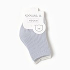 Набор носков Крошка Я Basic Line, 2 пары, 6-12 мес., молочный/серый 9898665 - фото 14114858