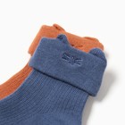 Носки детские Крошка Я Basic Line, 2 пары, 6-12 мес., кирпичный/синий - Фото 3