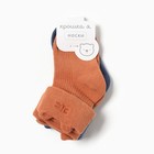 Носки детские Крошка Я Basic Line, 2 пары, 6-12 мес., кирпичный/синий - Фото 4