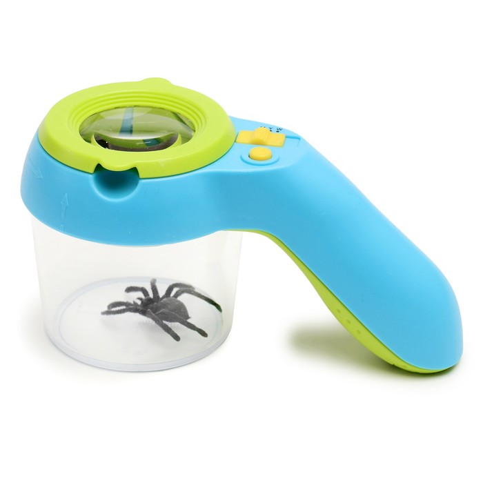 Набор «Юный натуралист»: стакан, лупа с линзой 35 мм, с подсветкой - Фото 1