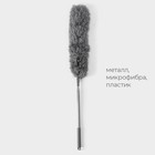 УЦЕНКА Щётка для удаления пыли телескопическая Raccoon, 84-280 см, 280 гр, микрофибра, цвет серый - Фото 2