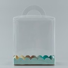 Коробка-сундук, кондитерская упаковка «Бирюза», 16 х 16 х 18 см - Фото 3