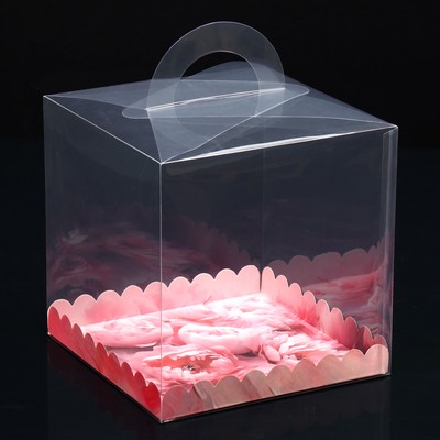 Коробка кондитерская, сундук, упаковка, «Лепестки счастья», 20 х 20 х 20 см