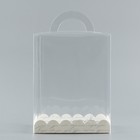 Коробка-сундук, кондитерская упаковка «Лилии», 14 х 14 х 18 см - Фото 4