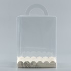 Коробка-сундук, кондитерская упаковка «Лилии», 14 х 14 х 18 см - Фото 6