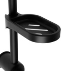 Душевая система ZEIN Z1014, тропическая и ручная лейка, 2 шланга, мыльница, черная - Фото 11