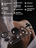 Душевая система ZEIN Z1015, тропическая и ручная лейка, шланг 150 см, черная - Фото 5