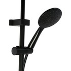 Душевая система ZEIN Z1015, тропическая и ручная лейка, шланг 150 см, черная - Фото 9