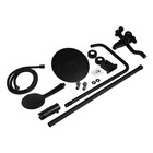 Душевая система ZEIN Z1015, тропическая и ручная лейка, шланг 150 см, черная - Фото 13