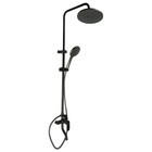 Душевая система ZEIN Z1015, тропическая и ручная лейка, шланг 150 см, графит - Фото 5
