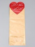 Пакет - конус для цветов, «Это для тебя», крафт+ красный, 14×40 см - Фото 3