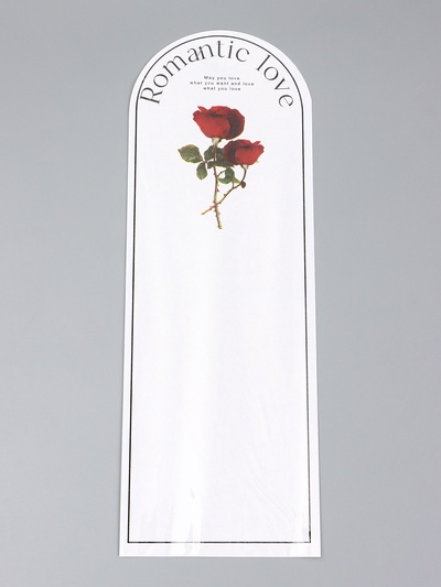 Пакет - конус для цветов, «Романтика», белый, 14×40 см