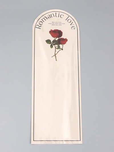 Пакет - конус для цветов, «Романтика», кофе с молоком, 14×40 см