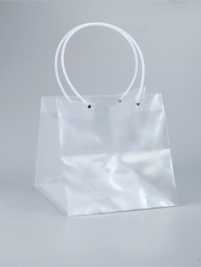 Пакет подарочный с квадратным дном, прозрачный, 25×25×25 см