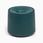 Пепельница для дома «Стиль», для сигарет и стиков, 11×10 см, d=2.2 см, керамика, изумруд - Фото 2