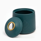 Пепельница для дома «Стиль», для сигарет и стиков, 11×10 см, d=2.2 см, керамика, изумруд - Фото 5