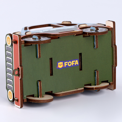 Конструктор 3D «Машинка горы», 19 деталей