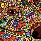 Красочный пазл в рамке «Медведь» - фото 23506232