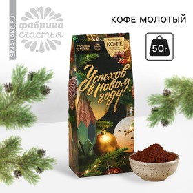 Кофе в коробке-домике «Успехов в Новом году», 50 г